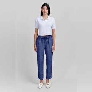 Ploumanach Linen Slacks in color Whale